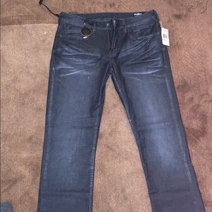 Buffalo David Bitton Blue Wash Slim Straight Jeans